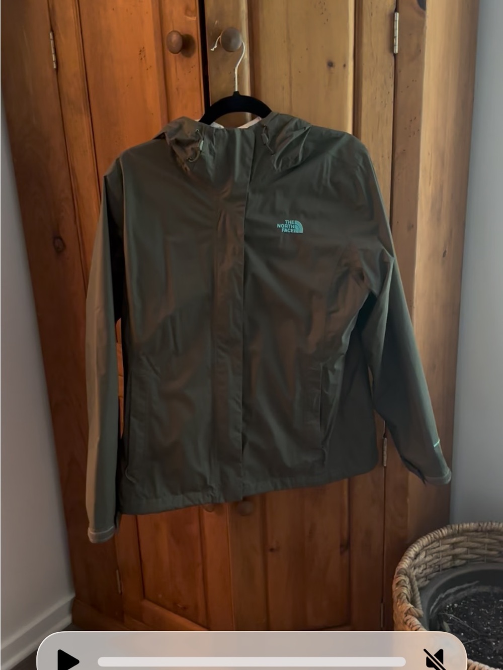 North face women’s olive green, dry vent jacket